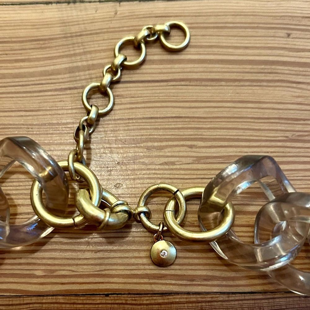 J.CREW Ombre Lucite Chunky Link Necklace. - Picture 15 of 15